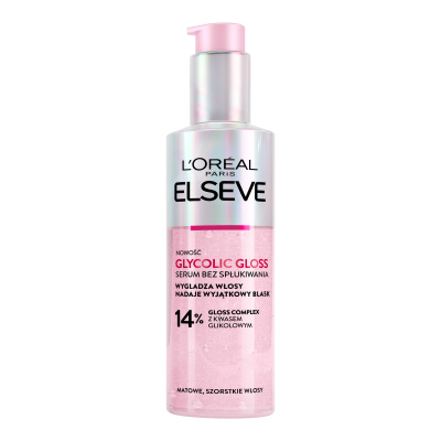 L'Oréal Paris Elseve Glycolic Gloss bezoplachové sérum na vlasy, 150 ml