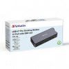 Dokovacia stanica Verbatim, USB-C Pro, 15-port, 2x HDMI, RJ45, microSD, USB-A 3.1, USB-C 3.1, šedá