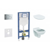 GEBERIT - Duofix Set předstěnové instalace, klozetu Alpha a sedátka softclose, tlačítko Sigma01, lesklý chrom SANI11CD1101