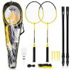 Badmintonový set NILS NRZ262 ALUMINIUM 2 rakety, 3 perové šípky, sieť 600x60cm, kufrík NEPLATÍ