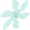 41125 Trans-Light Blue Technic Circular Saw Blade (Large Shuriken) (Průhledný světle modrý pilový kotouč Technic (Velký šuriken))