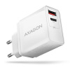 AXAGON ACU-PQ22W, PD & QC nabíječka do sítě 22W, 2x port (USB-A + USB-C), PD3.0/QC3.0/AFC/FCP/Apple, ACU-PQ22W