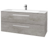 Dreja Umývadlova skrinka GIO SZZ2 120 - D01 Betón / Úchytka T01 / D01 Betón