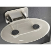 Sedadlo do sprchy RAVAK OVO-P II-CLEAR B8F0000048