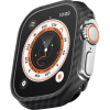 Pitaka Air case ochranný kryt Apple Watch Ultra/Ultra 2 (49 mm) čierny/sivý KW3001A