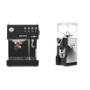 Ascaso Steel UNO PID, Black&Wood + Eureka Mignon Specialita, NX black