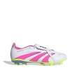 adidas Predator League Fold-Over Tongue Firm Ground Football Boots White/Pink 8 (42)