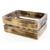 Drevená debnička VINTAGE DIVERO hnedá - 51 x 36 x 23 cm
