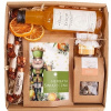 KÔŠ BOX darčekový vianočný čaj, sirup a med sada POMARANČ