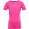 Alpine Pro Basiko Detské funkčné tričko KTSE431 neon pink 164-170