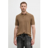 Polo tričko United Colors of Benetton pánske, zelená farba, jednofarebné, 14HAU301K S