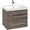 VILLEROY & BOCH Avento závesná skrinka pod umývadlo, 2 zásuvky, 630 x 452 x 514 mm, Stone Oak, A89000RK