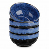Vancasso Valencia Ocean Blue – sada 4 kameninových misiek, 710 ml