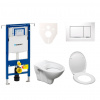S-line Cenově zvýhodněný závěsný WC set Geberit do lehkých stěn / předstěnová montáž+ WC Pro 111.355.00.5ND5