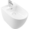 VILLEROY & BOCH Subway 3.0 samostatne stojací bidet s otvorom, s prepadom, 370 x 600 mm, biela alpská, s povrchom CeramicPlus, 447100R1
