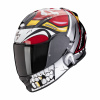 Moto přilba SCORPION EXO-491 PIRATE červená - Velikosti XS