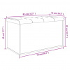 vidaXL Úložná lavička biela 82x42x45 cm kompozitné drevo - Biela - 162540-58267