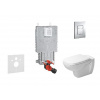 Grohe Uniset - Set predstenovej inštalácie, klozetu a sedadla D-Code, Rimless, SoftClose, tlačidla Skate Cosmo, chróm 38643SET-KK