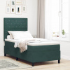 zahrada-XL Posteľ s pružinovým rámom Tmavozelená 90 x 190 cm Zamat 3339737