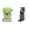 Ascaso Dream ONE, Fresh Pistachio + Rancilio Rocky Doserless