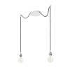 RENDL KOMBIX 2 závesná súprava BZ+ČK+CHO 230V LED E27 2x15W
