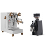 Lelit MaraX3 PL62X3, white + Eureka Mignon Zero 65 All Purpose, CR black