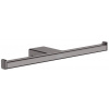 Hansgrohe 41748340 AddStoris Držiak na toaletný papier dvojitý, kartáčovaný čierny chróm HG 41748340