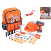 Mikro trading Sada nářadí s vrtačkou - 15 cm - se zvukem s batůžkem a doplňky - 28 ks