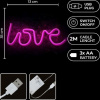Forever RTV100208 LOVE neónové LED svetlo ružová 35,5x2x13 cm