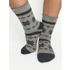 Dámske termo ponožky z alpaky VLOČKA v melírovanej modrej farbe , VYBRAŤ VEĽKOSŤ BIELIZNE 39 - 42