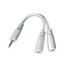 GEMBIRD Audio kábel 3,5 mm Jack - 2x 3,5 mm Jack (M/F, rozbočovač, stereo)