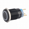 DOČASNÉ TLAČIDLO VODOTESNÉ PRE DOMÁCICH MAJSTROV 19 MM ZELENÉ LED