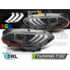 Tuning-tec LED SVETLOMETY RGB DRL BLACK pasujú na FORD MUSTANG 18-21