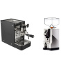 Stone Espresso Lite Black + Eureka Mignon Perfetto, CR chrome