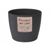 Obal na črepník MIKA PETIT ECO WOOD plastový d26x23cm