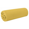 Žltá napínacia plachta na posteľ s gumičkou 180 x 210 cm