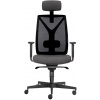 LD Seating Kancelářská stolička LEAF 503-SY černošedá s podhlavníkem, skladová