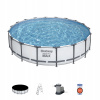 Bazén Bestway s kruhovým rámom 549 x 549 cm (84618 BESTWAY STEEL PRO MAX FRAME BAZÉN 549 x 122 CM 23062 LITROV 7v1)