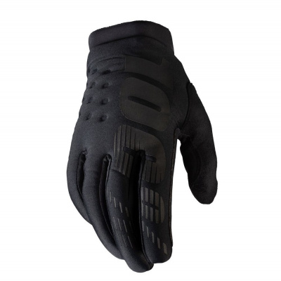100% rukavice BRISKER, 100% dámske (černá/šedá) - L