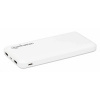 Manhattan powerbanka, 10.000 mAh, Two USB-A Output Ports (2.1 A and 1 A), bílá