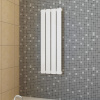 vidaXL Lamelový radiátor, biely 311mmx900mm - Biela - 98599-60788