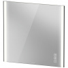 Duravit XViu - Zrkadlo 820x800 mm s osvetlením, čierna matná XV70420B2B2
