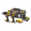 Dewalt DCK2051E2T kombo sada 18v powerstack 2x1,7ah (dcd805+dcf850) tstak ii