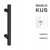 MPkovania FT - MADLO kód K00 Ø 25 mm ST ks Rozteč madla: 900 mm, Rozmer profilu madla: Ø 25 mm, Dĺžka: 1200 mm