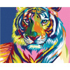 Maľovanie podľa čísel – Tiger, 100 × 80 cm, bez rámu a bez napnutia plátna 8596530027744