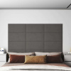vidaXL Nástenné panely 12 ks tmavosivé 60x30 cm zamat 2,16 m² - Sivá - 113576-192341