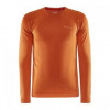 CRAFT CORE Dry Active Comfort LS M oranžová 1911157-B580000 S; Oranžová triko