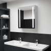 vidaXL Kúpeľňová skrinka s LED a zrkadlom 60x14x62 cm 285125