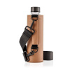 Fľaša na pitie Equa Mismatch Crossbody Maple 750 ml s obalom z umelej kože