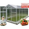 ZÁHRADNÝ SKLENÍK Z POLYKARBONÁTU 5,6 m2 POLYKARBONÁTOVÝ TUNEL 210X270 PTF